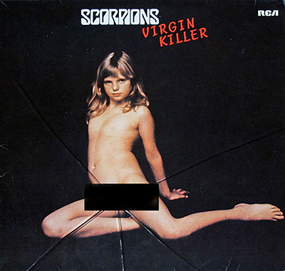 SCORPIONS - Virgin Killer Uncensored album front cover vinyl record